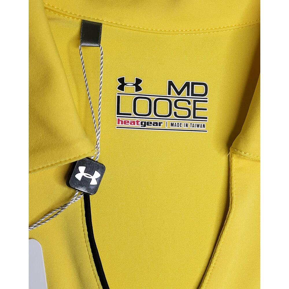 NWT Under Armour Women's UA Golf Polo Kinetic Yellow Size M - Picture 6 of 8